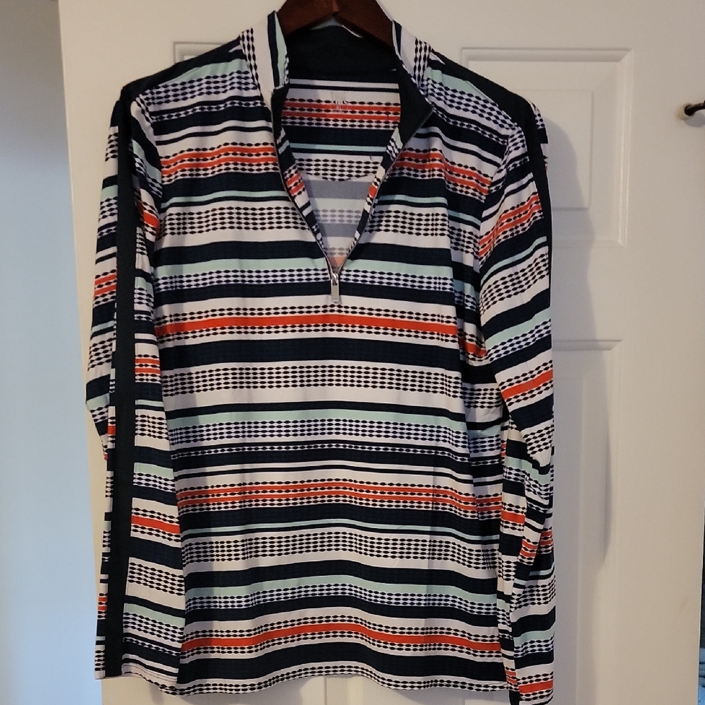 Tail Striped Multicolor Golf Top